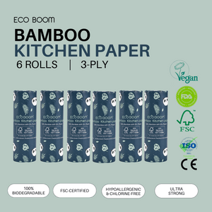 NEW! ECO BOOM Biodegradable Bamboo Kitchen Paper Roll