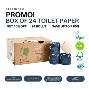 NEW! ECO BOOM Biodegradable Bamboo Toilet Paper Roll