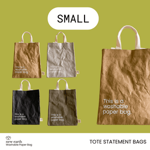 SMALL New Earth Washable Paper Bag