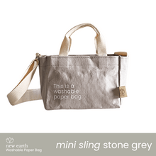 Load image into Gallery viewer, MINI SLING New Earth Washable Paper Bag
