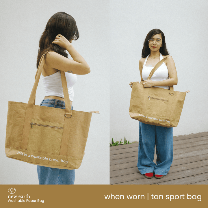 NEW! LARGE SPORT Washable Paper Bag