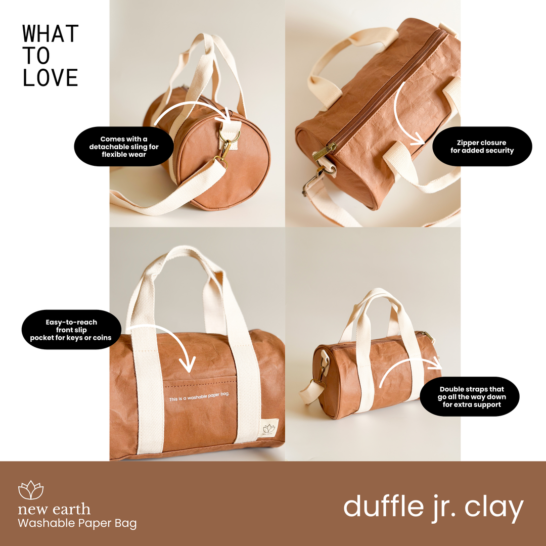 NEW! DUFFLE JR. Washable Paper Bag