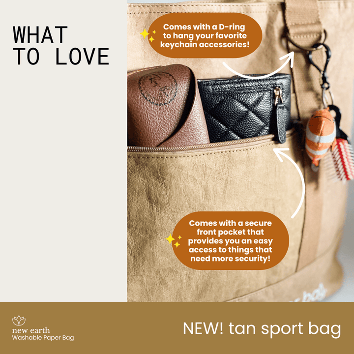 NEW! LARGE SPORT Washable Paper Bag