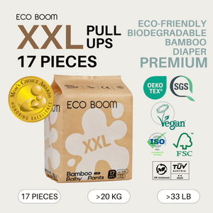 ECO BOOM PREMIUM Biodegradable Bamboo Pull Up Trial Pack Diapers