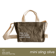 Load image into Gallery viewer, MINI SLING New Earth Washable Paper Bag
