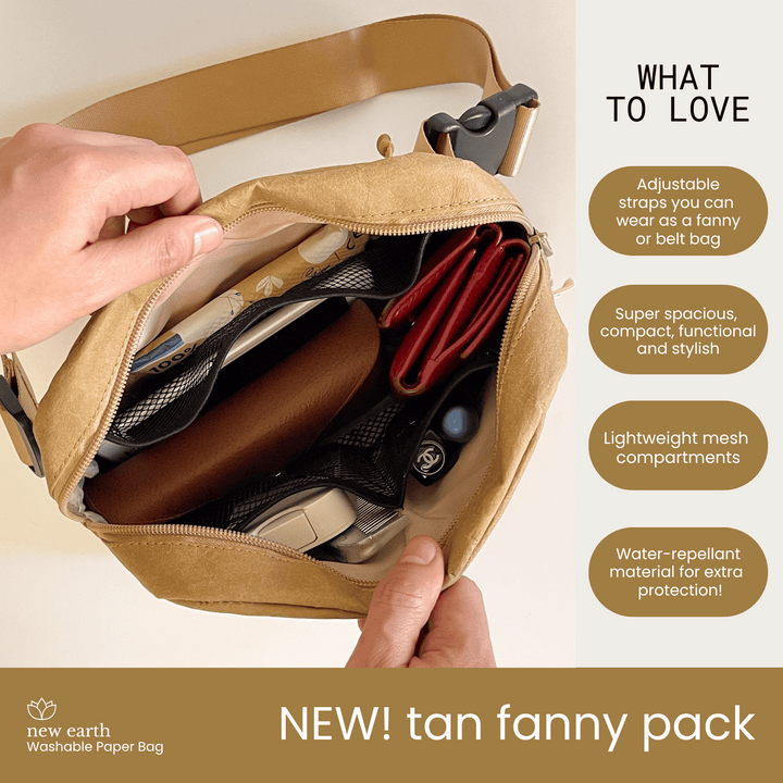 FANNY PACK Washable Paper Bag