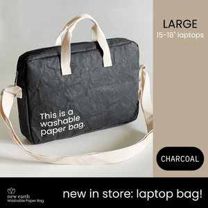 NEW! New Earth Washable Paper Laptop Bag