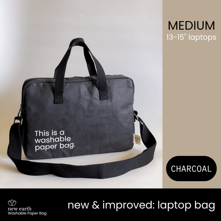 MEDIUM Washable Paper Laptop Bag