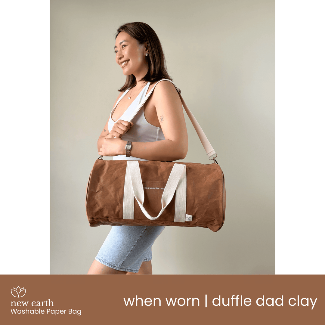 NEW! DUFFLE DAD Washable Paper Bag