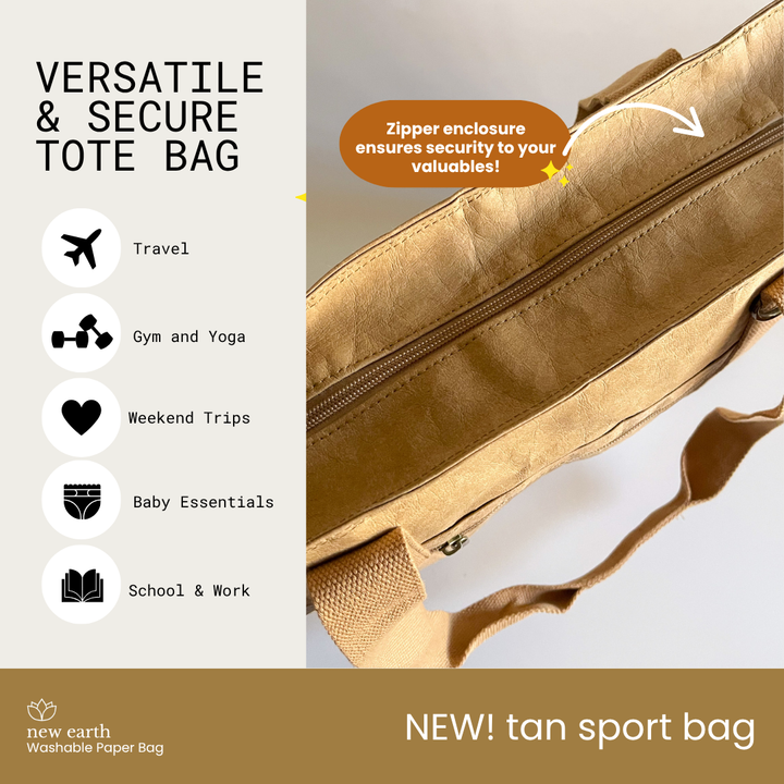 NEW! MEDIUM SPORT Washable Paper Bag