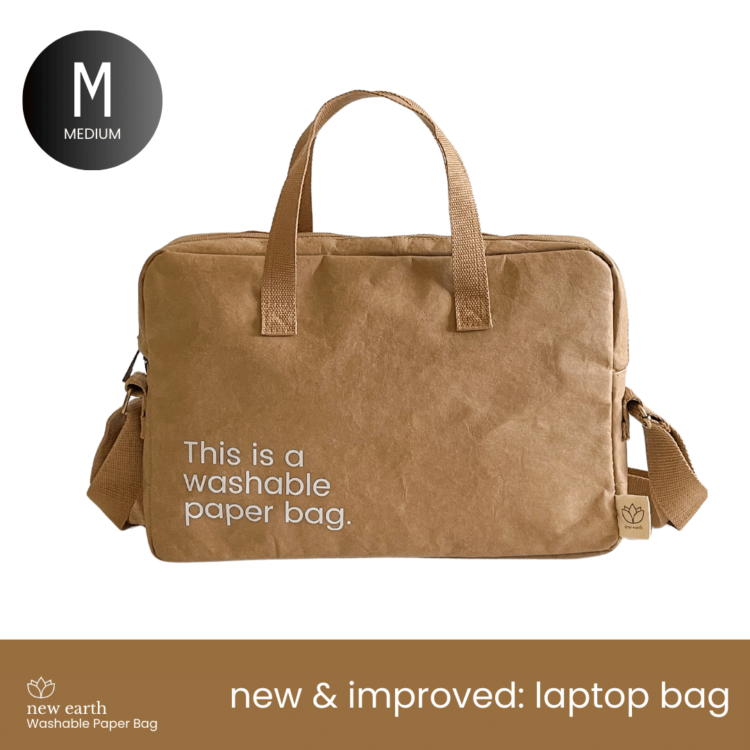 MEDIUM Washable Paper Laptop Bag