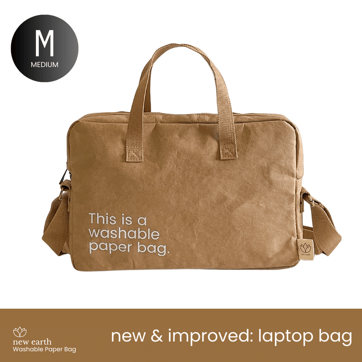 MEDIUM Washable Paper Laptop Bag