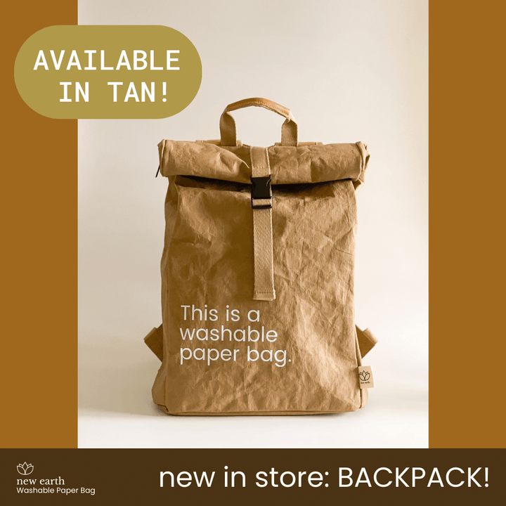 BACKPACK Washable Paper Bag