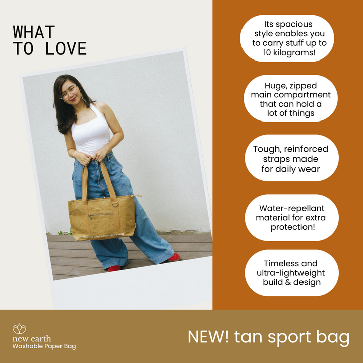 NEW! MEDIUM SPORT Washable Paper Bag