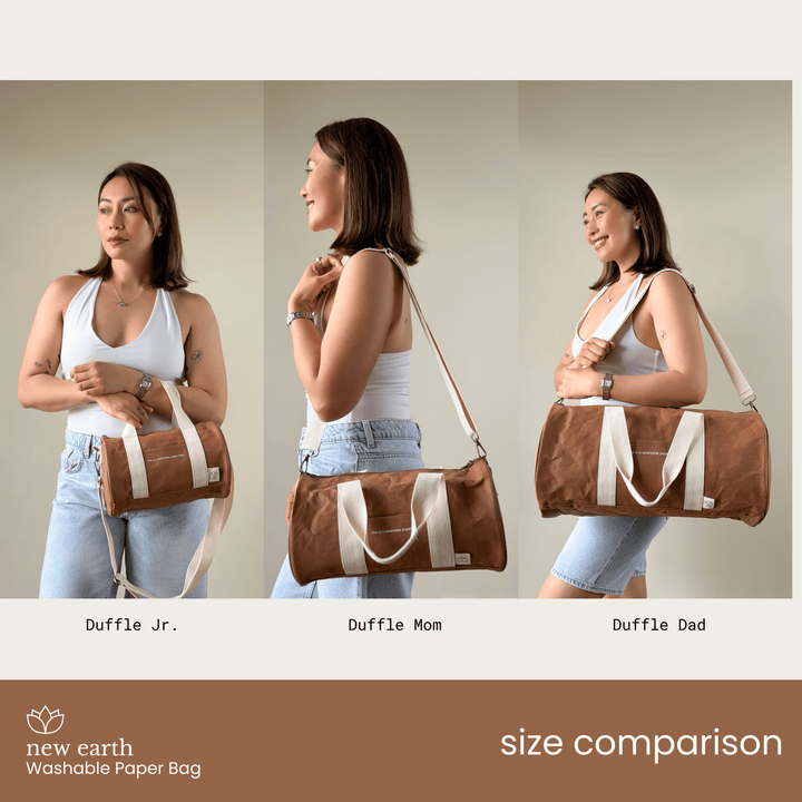 NEW! DUFFLE MOM Washable Paper Bag
