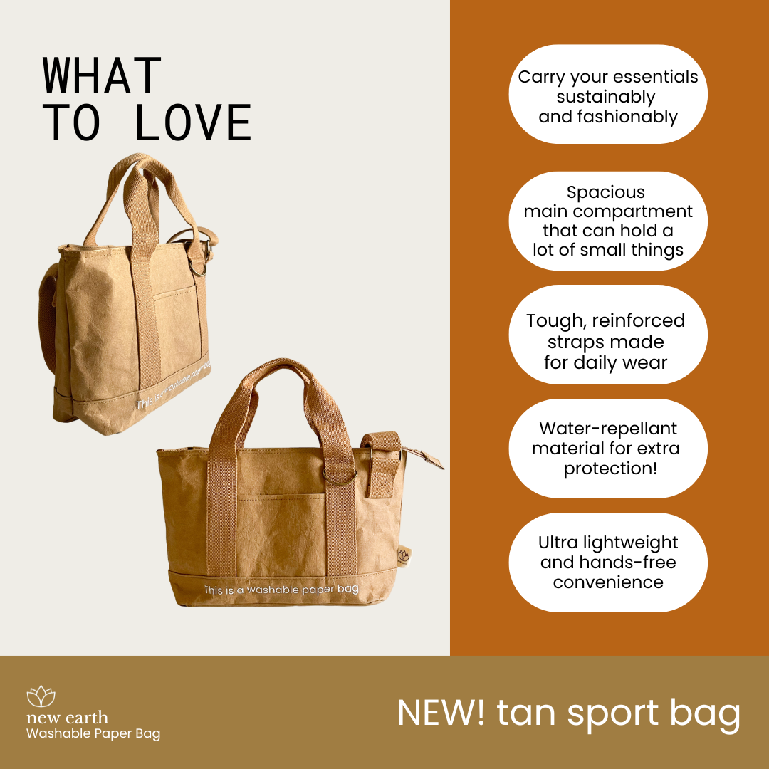 NEW! SLING SPORT Washable Paper Bag