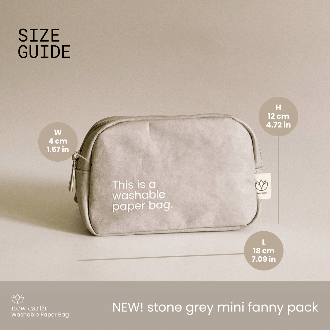 MINI FANNY PACK Washable Paper Bag