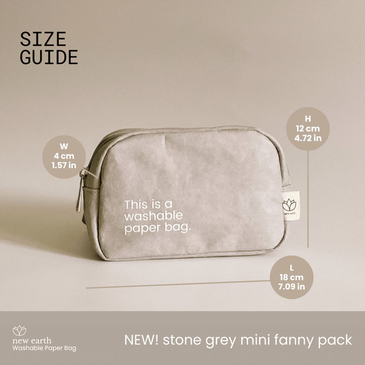 MINI FANNY PACK Washable Paper Bag