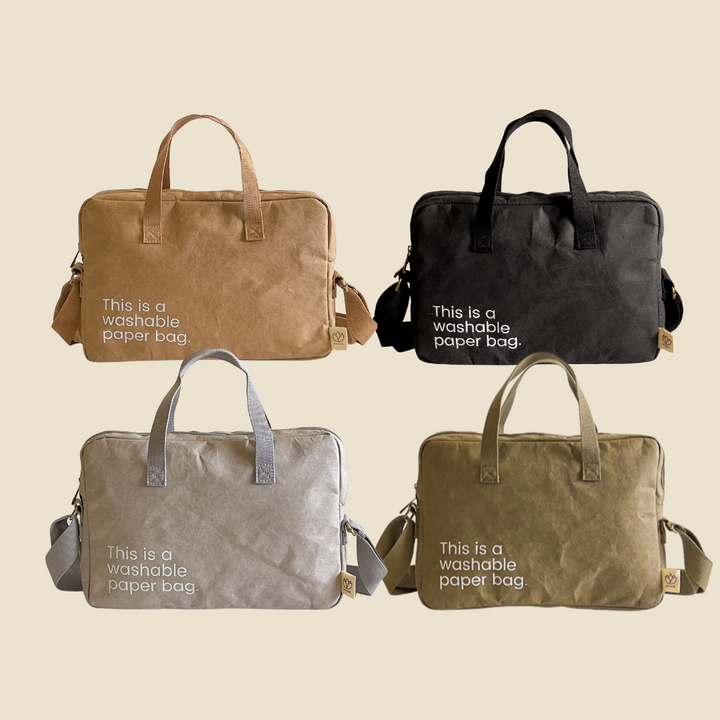 MEDIUM Washable Paper Laptop Bag