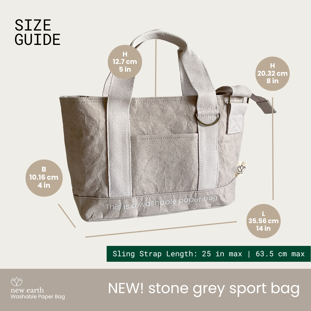 NEW! SLING SPORT Washable Paper Bag