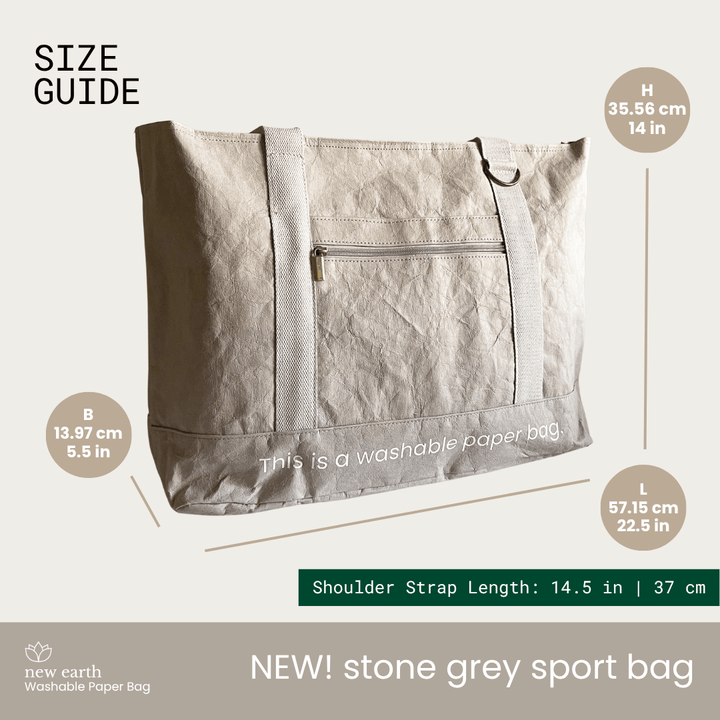 NEW! LARGE SPORT Washable Paper Bag