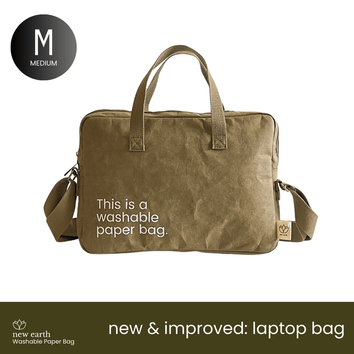 MEDIUM Washable Paper Laptop Bag