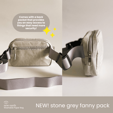 Load image into Gallery viewer, NEW IN STORE! New Earth Mini Fanny Pack Washable Paper Bag
