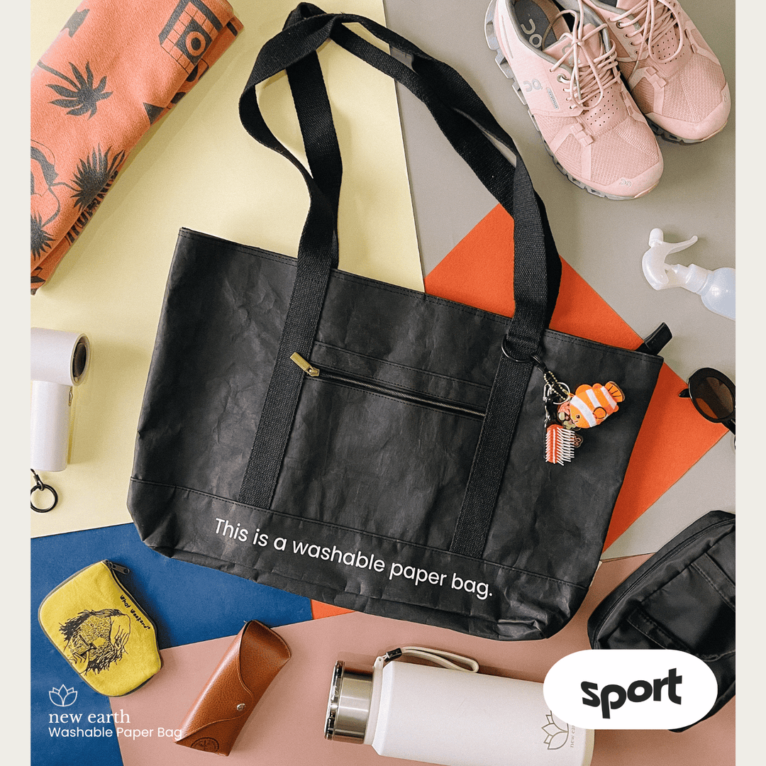 NEW! LARGE SPORT Washable Paper Bag