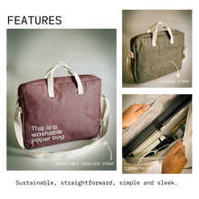 Load image into Gallery viewer, NEW! New Earth Washable Paper Laptop Bag
