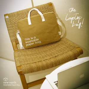 NEW! New Earth Washable Paper Laptop Bag