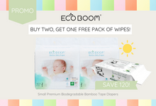 Load image into Gallery viewer, ECO BOOM Premium Biodegradable Bamboo Tape Diapers
