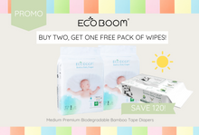 Load image into Gallery viewer, ECO BOOM Premium Biodegradable Bamboo Tape Diapers
