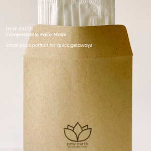 NEW! PACK OF 10 New Earth Compostable Face Masks