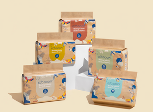 NEW! ECO BOOM Biodegradable Bamboo Tape Trial Pack Diapers