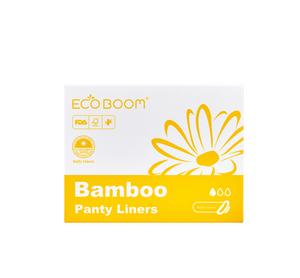 NEW! ECO BOOM PANTY LINERS Feminine Biodegradable Bamboo Sanitary Pads