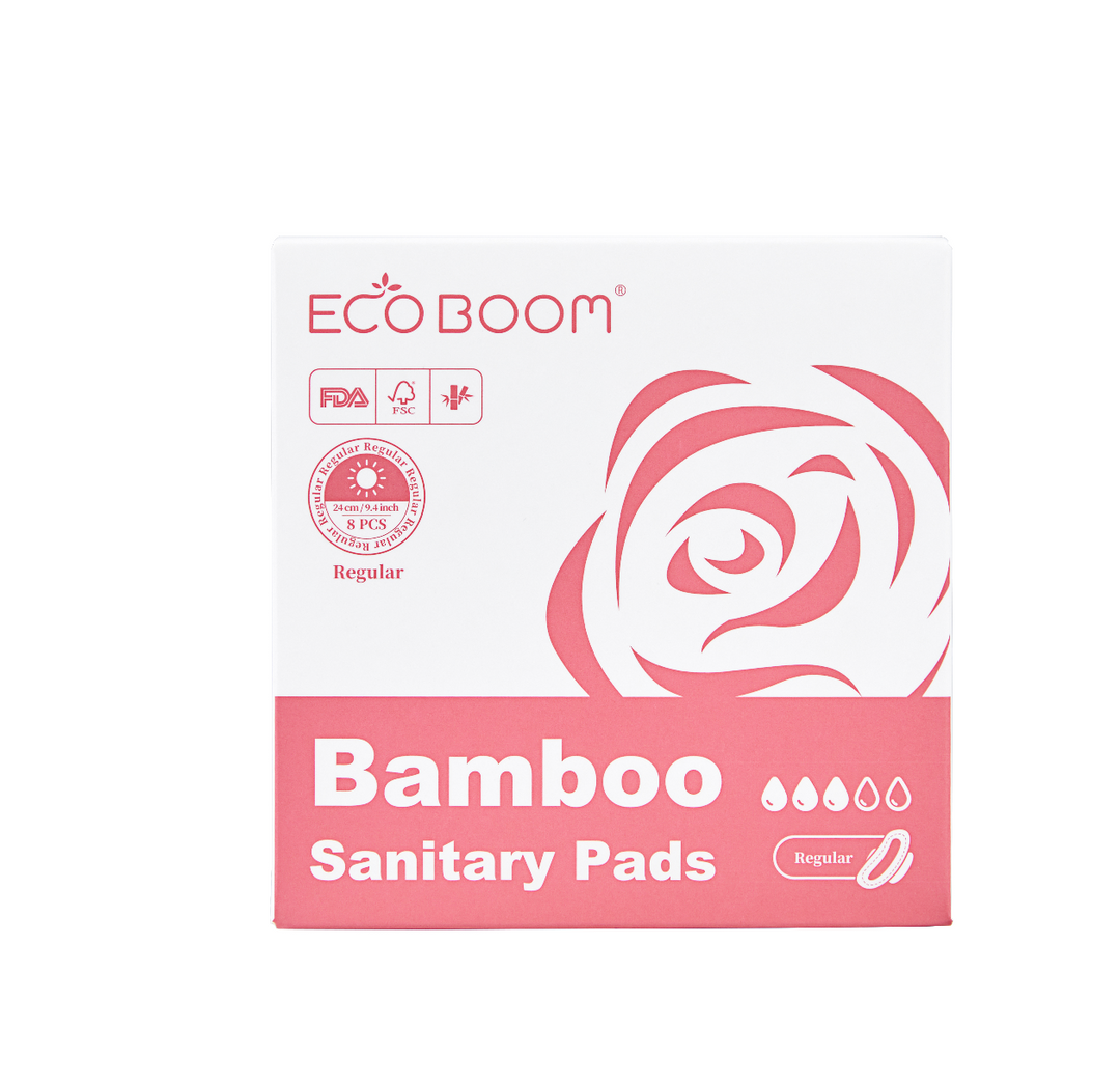 ECO BOOM DAY PADS Feminine Biodegradable Bamboo Sanitary Pads