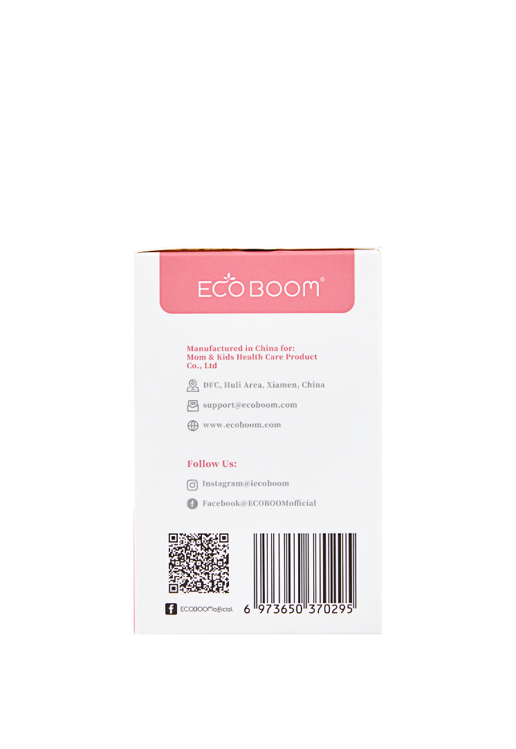 ECO BOOM DAY PADS Feminine Biodegradable Bamboo Sanitary Pads