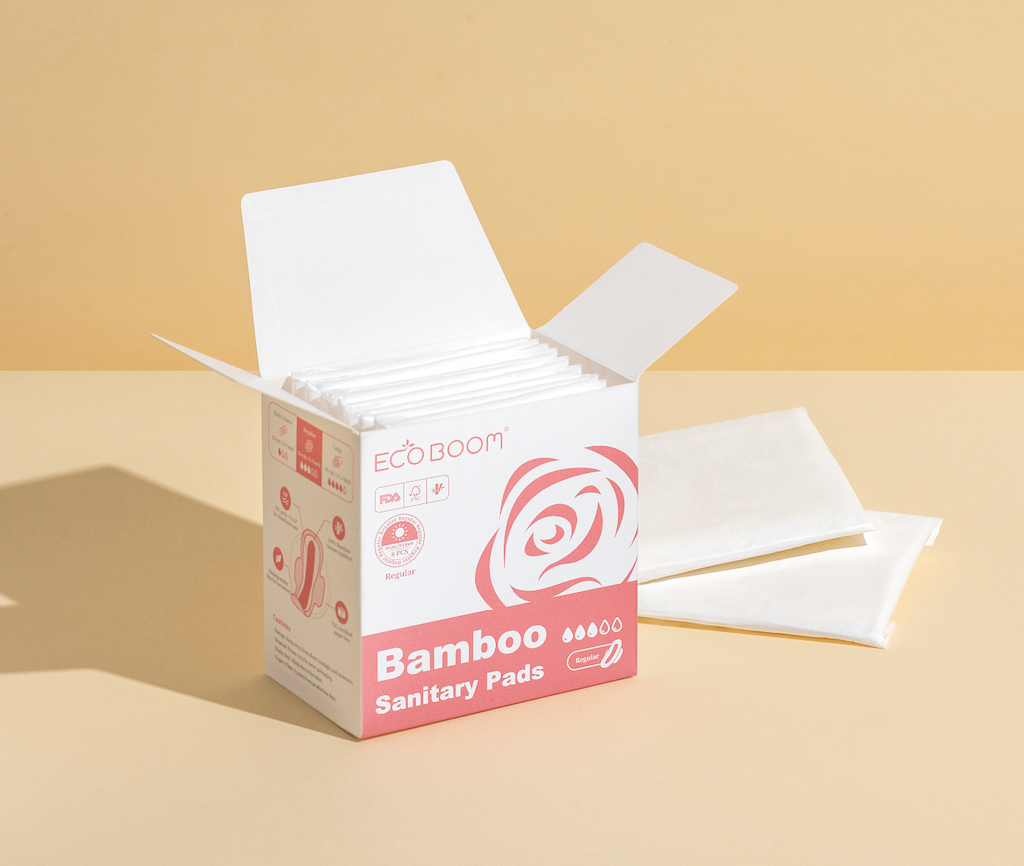 ECO BOOM DAY PADS Feminine Biodegradable Bamboo Sanitary Pads