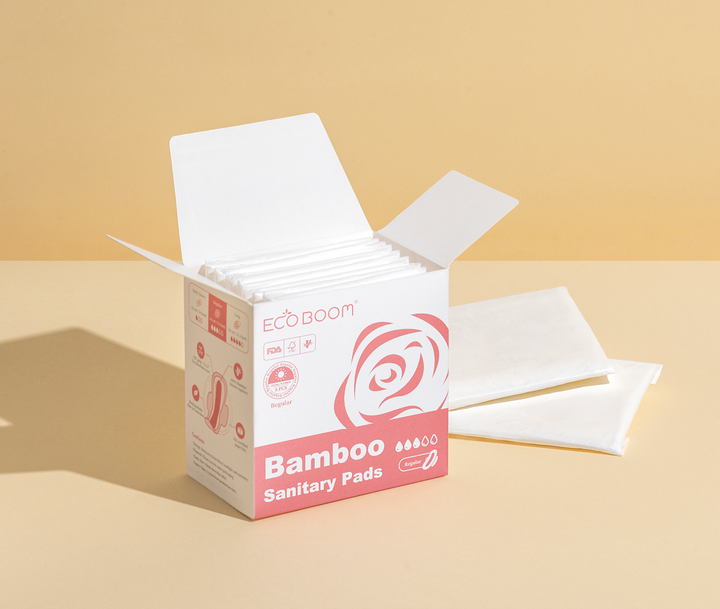 ECO BOOM DAY PADS Feminine Biodegradable Bamboo Sanitary Pads