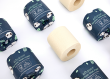 Load image into Gallery viewer, NEW! ECO BOOM Biodegradable Bamboo Toilet Paper Roll
