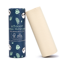 Load image into Gallery viewer, NEW! ECO BOOM Biodegradable Bamboo Kitchen Paper Roll

